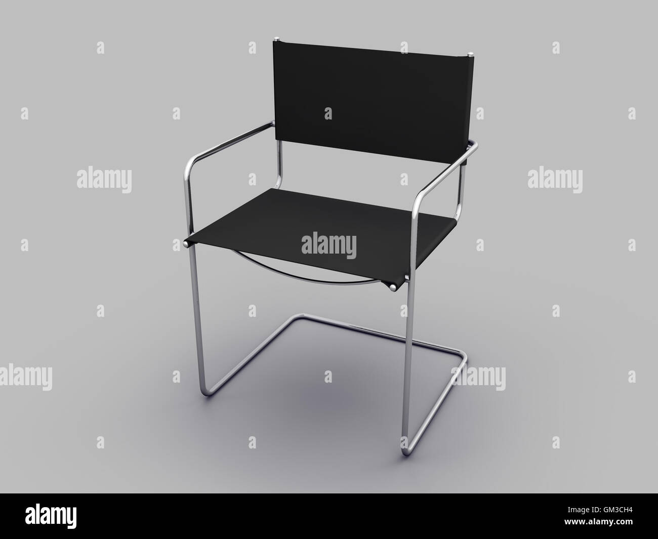 Black steel chair hi-res stock photography and images - Alamy