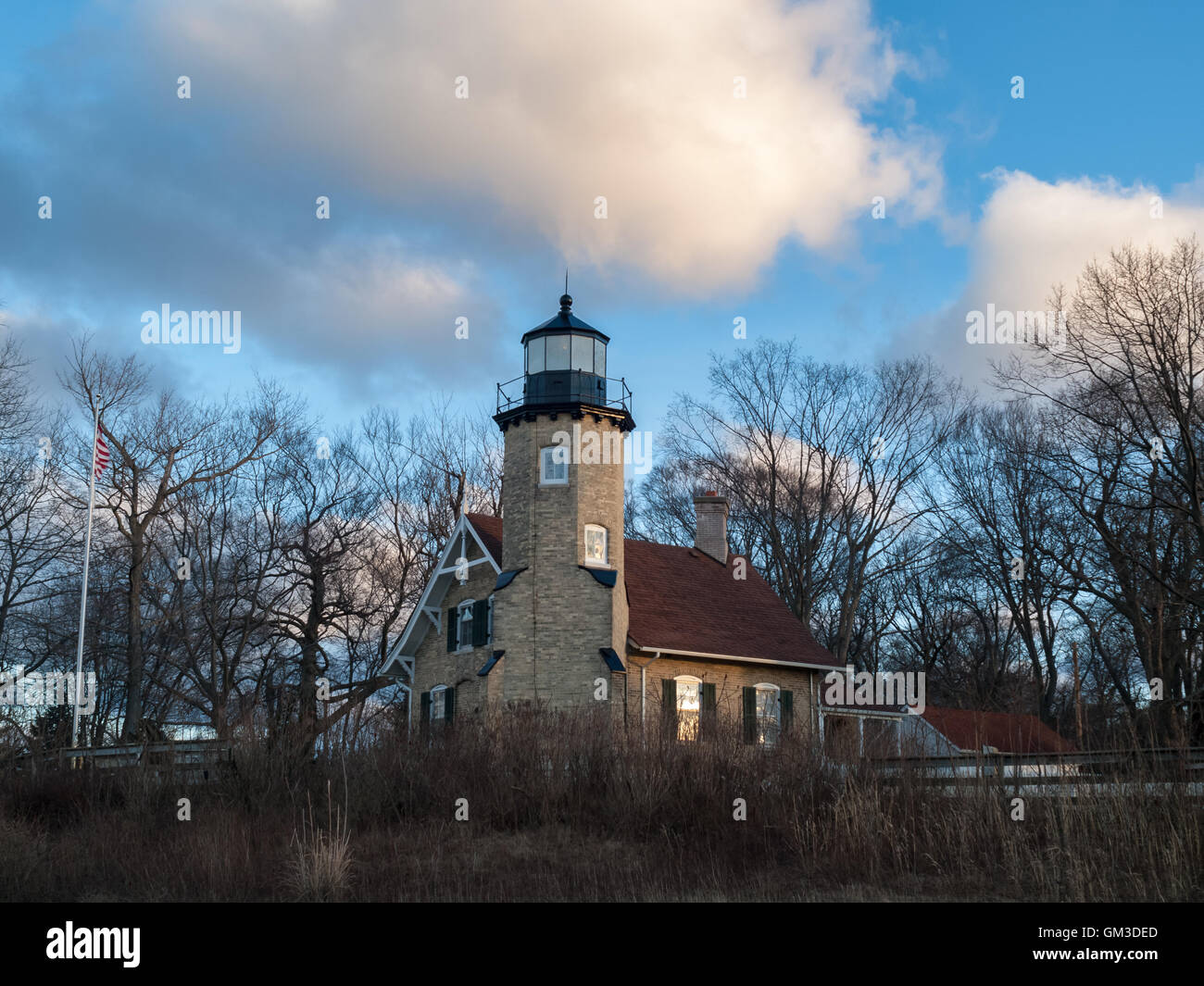 White River Channel and Lighthouse Whitehall Michigan, Wabiningo