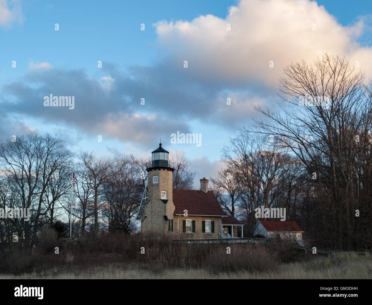 White River Channel and Lighthouse Whitehall Michigan, Wabiningo