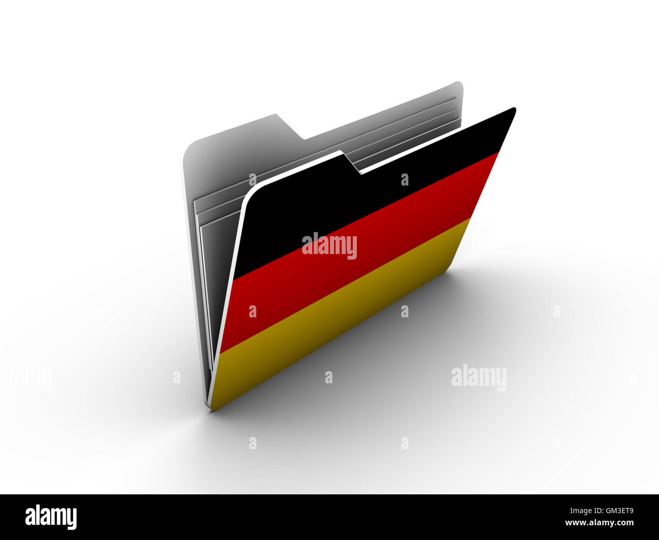 folder icon with flag of germany Stock Photo - Alamy