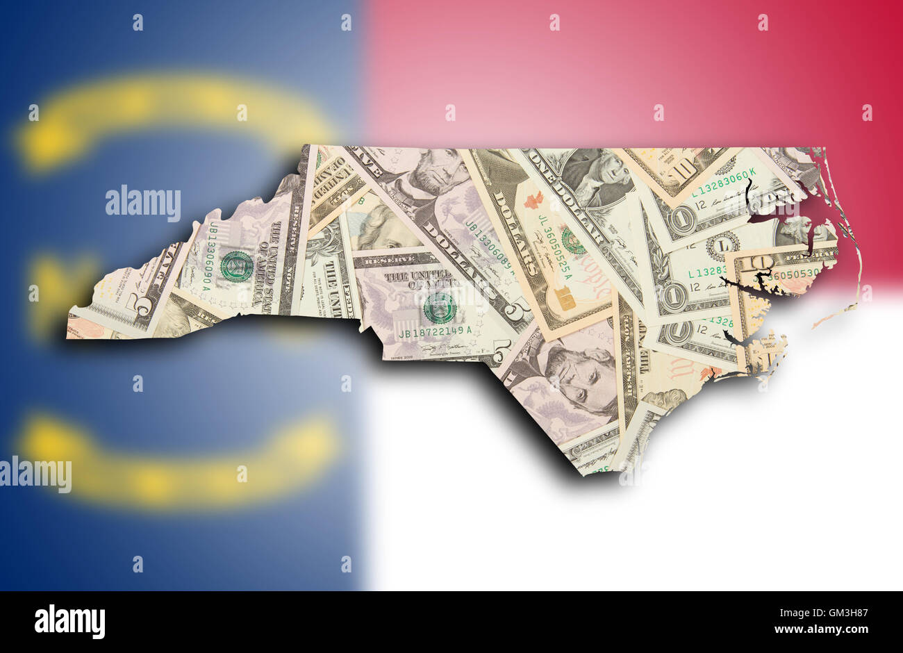 Map of North Carolina Stock Photo - Alamy