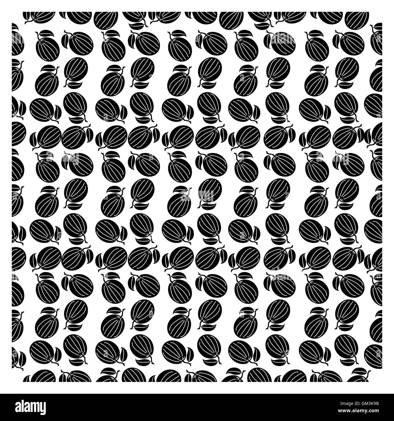 Seamless green leaves pattern Cut Out Stock Images & Pictures - Alamy