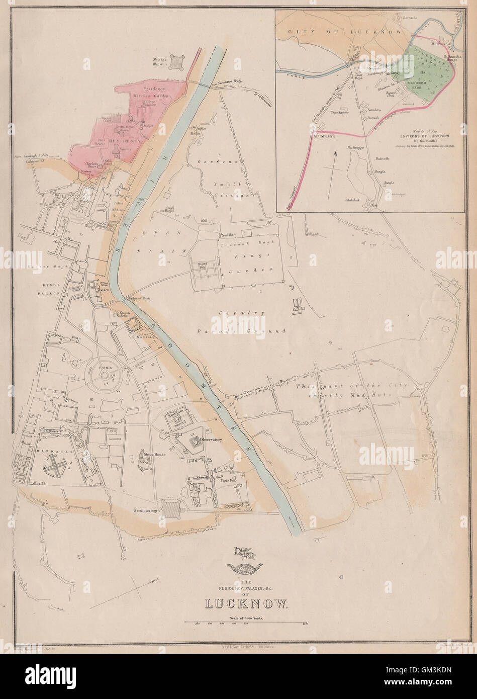 Lucknow map hi-res stock photography and images - Alamy
