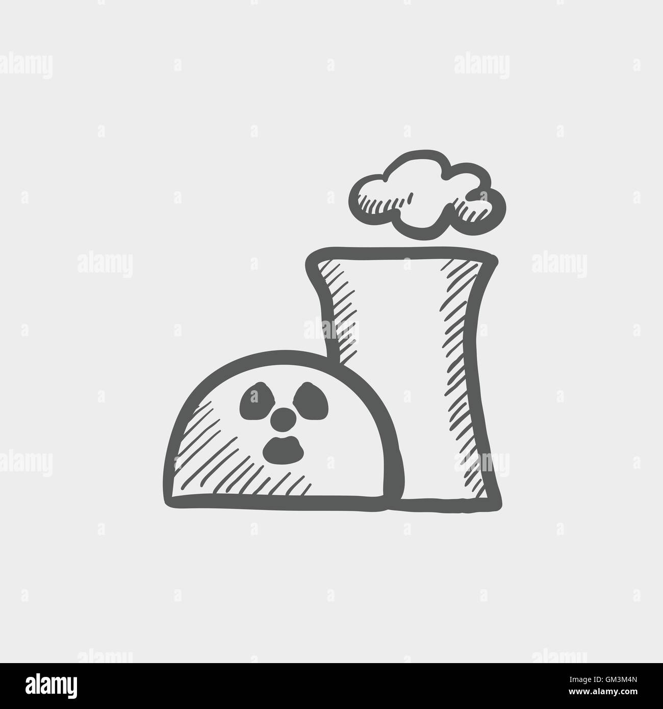Ecology with propeller sketch icon Stock Vector