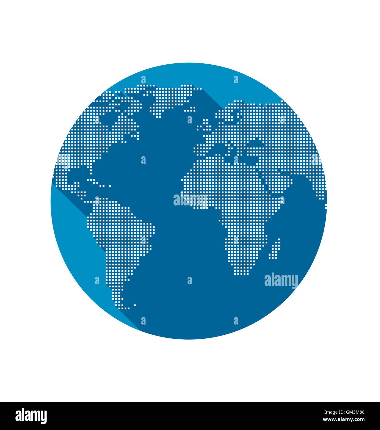 World map satellite concept vector Stock Vector Images - Alamy