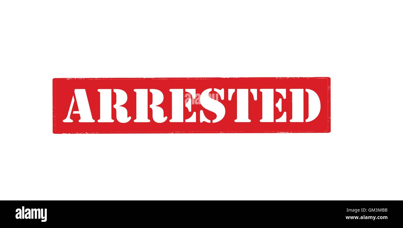 Arrested Stock Vector