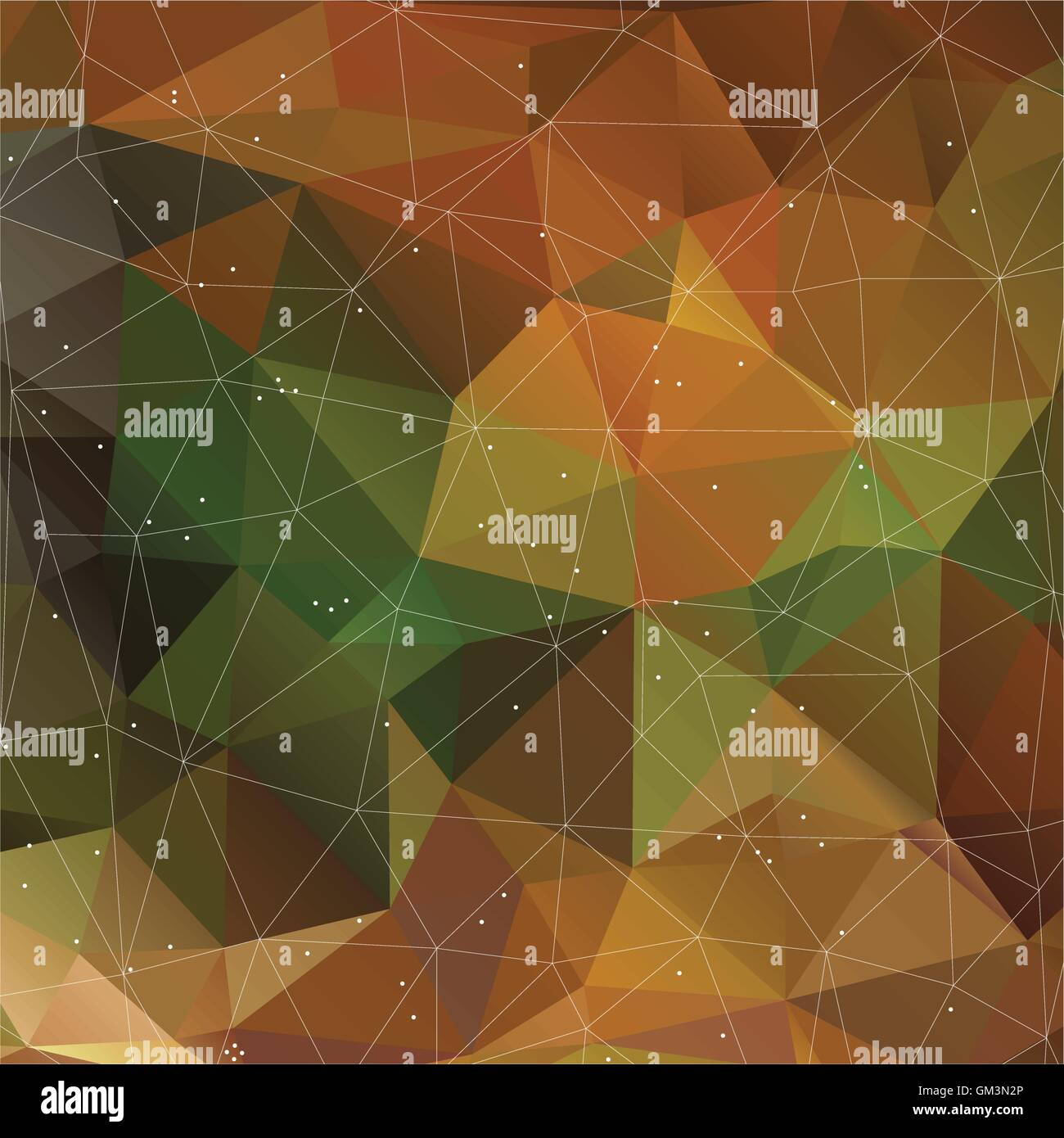 Autumn triangle pattern in dark colors. Vector background for web and ...