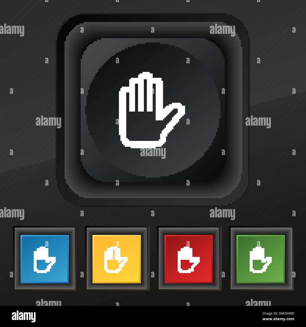 Handprint set Stock Vector Images - Alamy