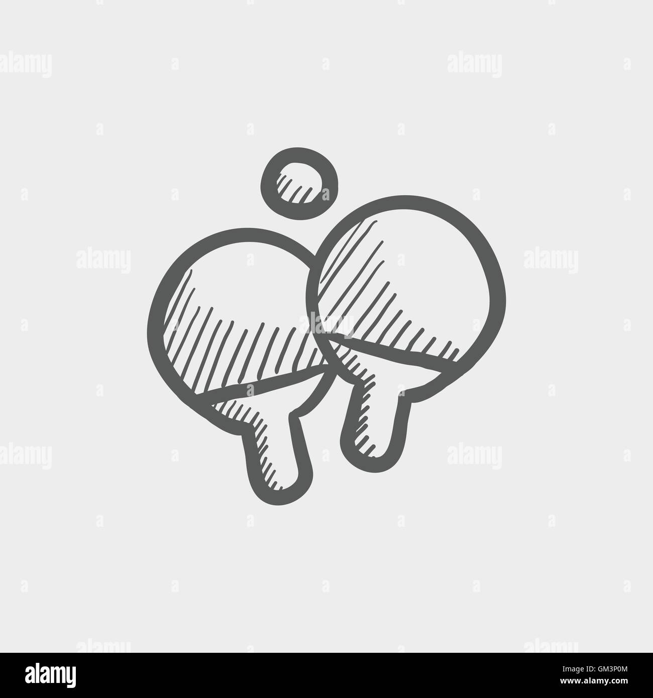Draw ping pong racket Black and White Stock Photos & Images Alamy