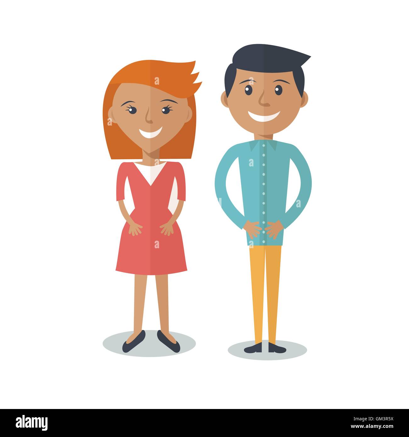Young Couple In Love Stock Vector