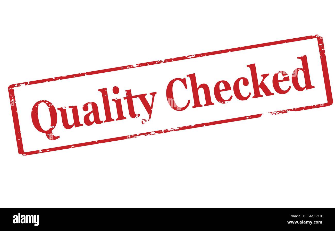 Quality checked Stock Vector