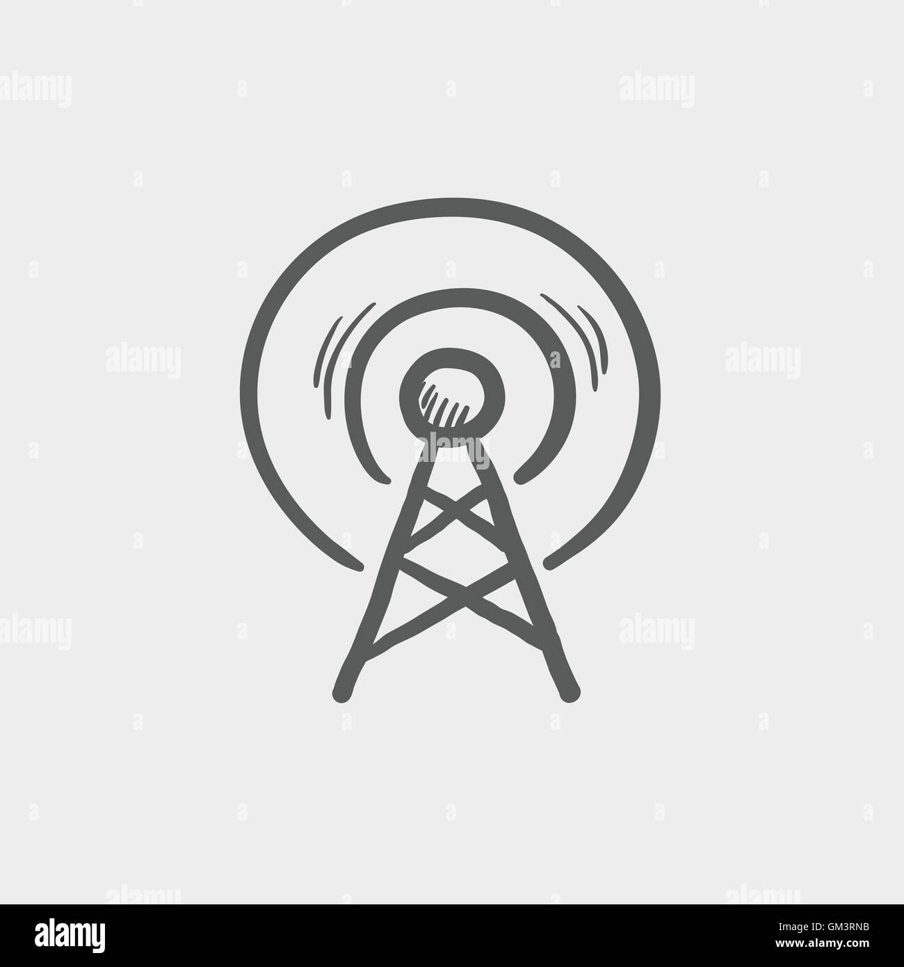 Antenna tower icon Black and White Stock Photos & Images Alamy