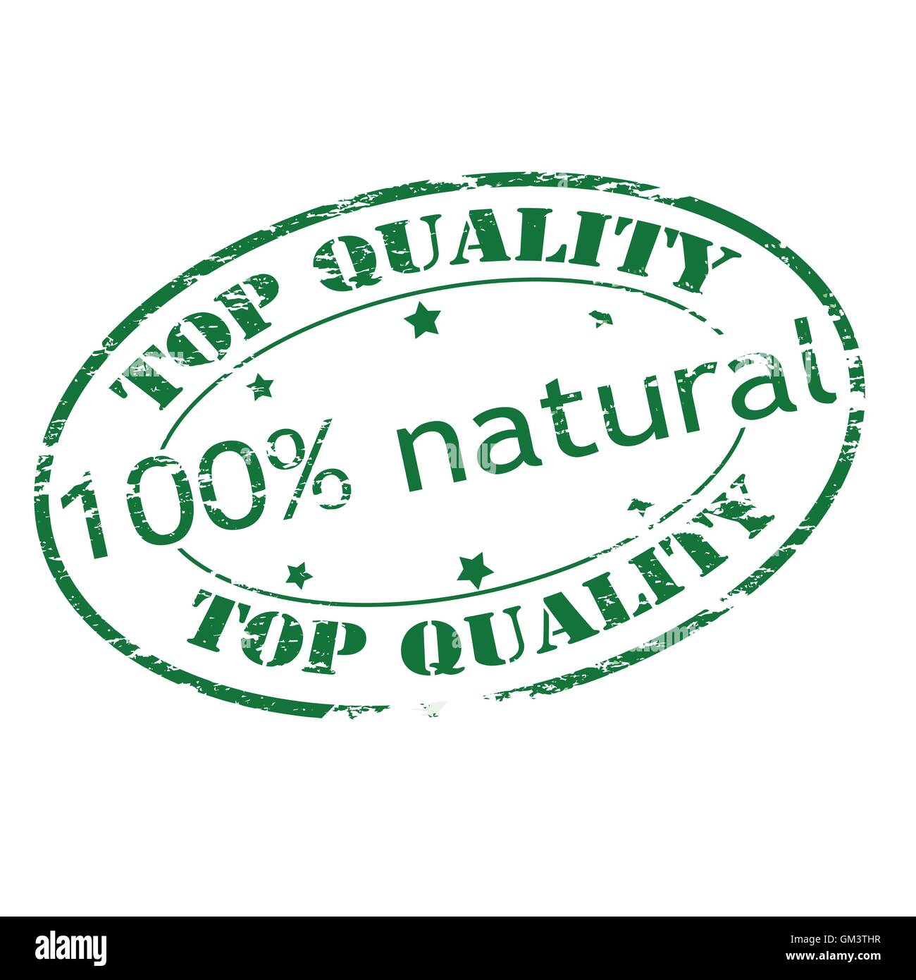 One hundred percent natural Stock Vector