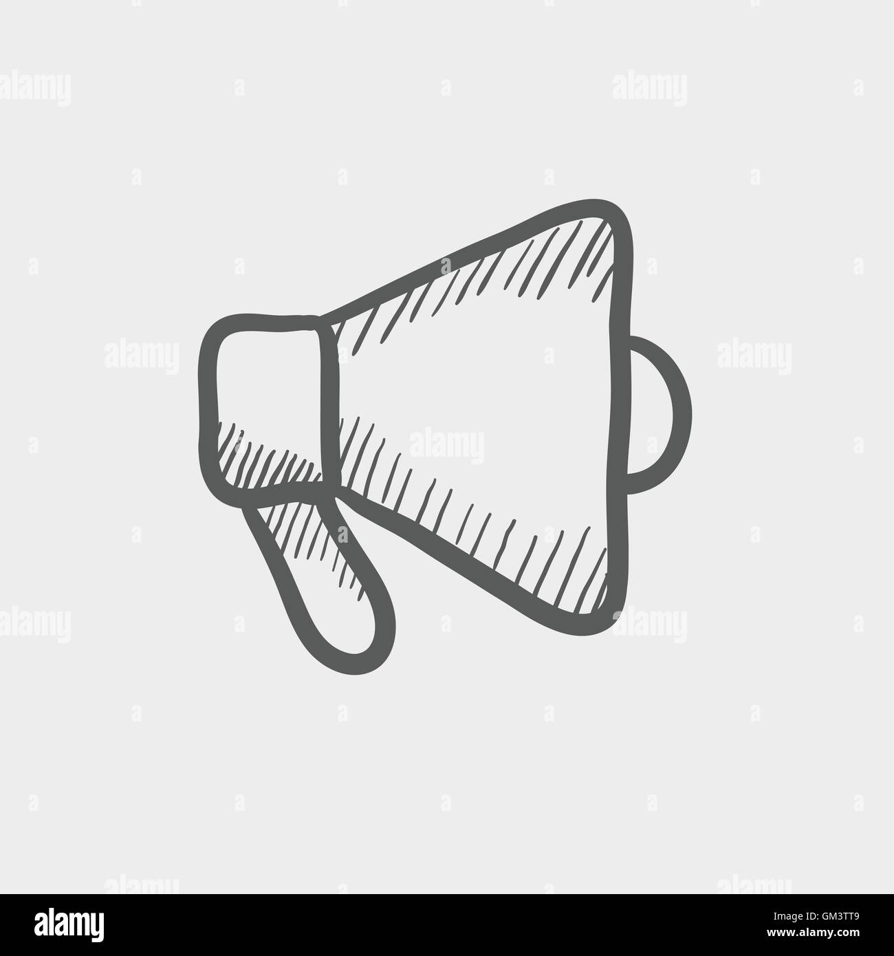 Megaphone sketch icon Stock Vector