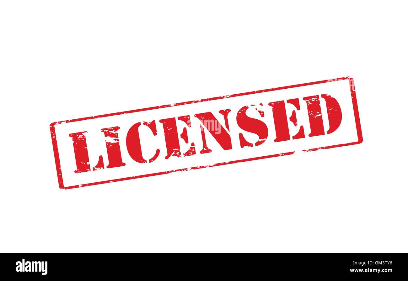 License Rleased Licensed word Stock Vector Images - Alamy