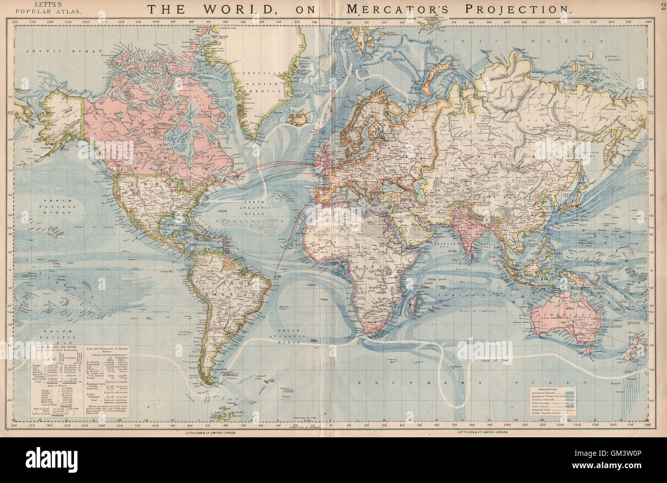 map of the british empire 1889 World On Mercator S Projection British Empire Telegraph Cables Stock Photo Alamy map of the british empire 1889
