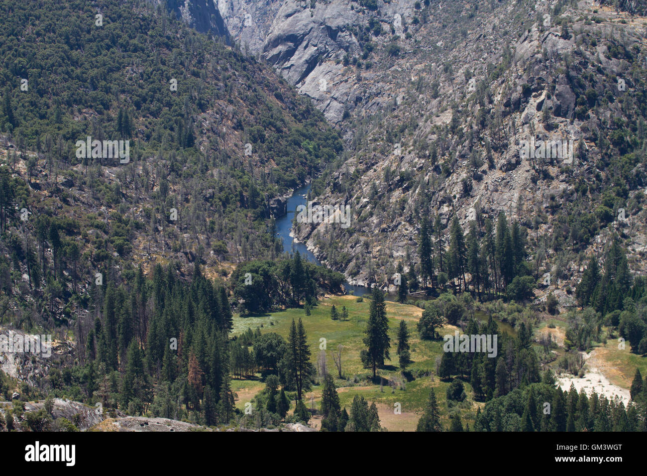 The Poopenault Valley just downsteam of the O;Shaughnessy Dam and Hetch