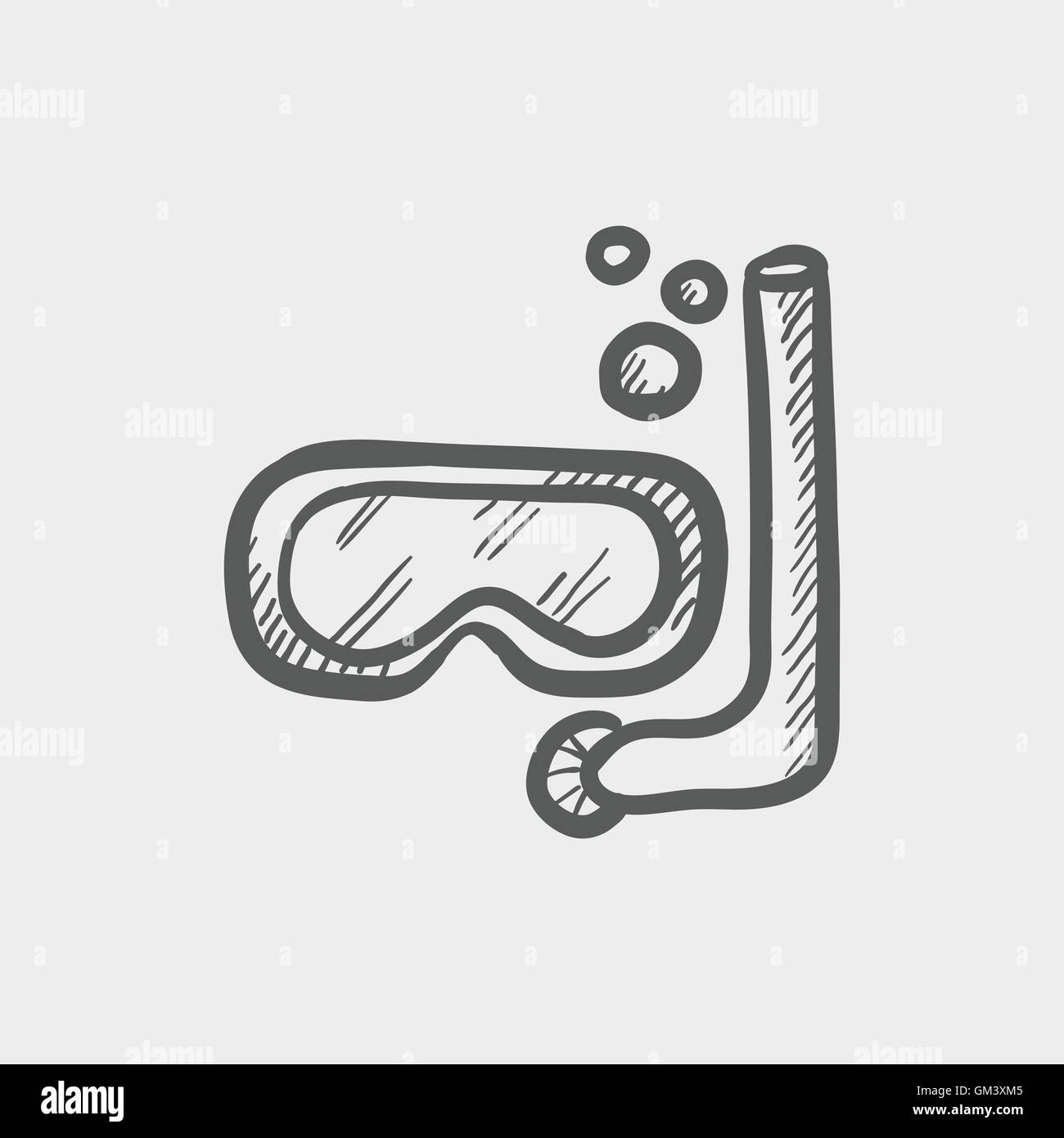 Mask and snorkel sketch icon Stock Vector Image & Art Alamy