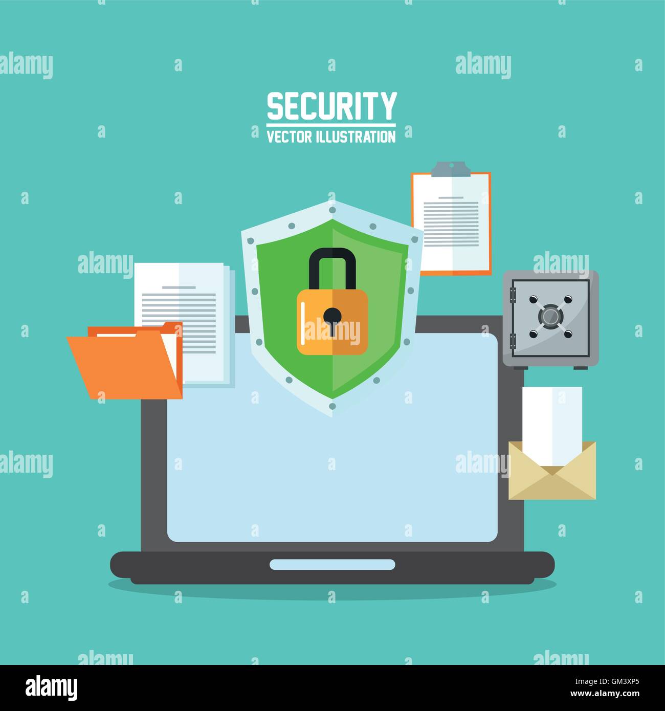 laptop cyber security system design Stock Vector Image & Art - Alamy