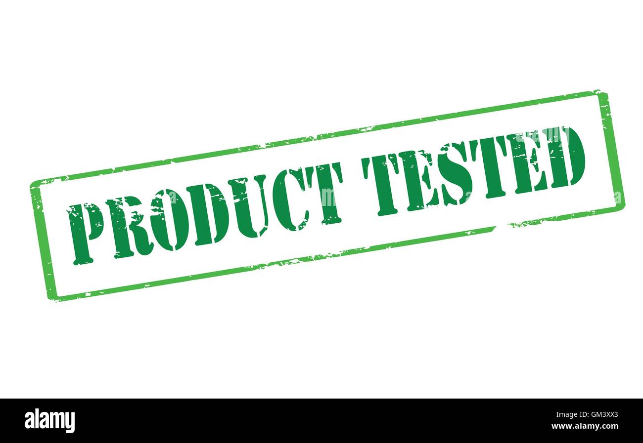 Product tested Stock Vector