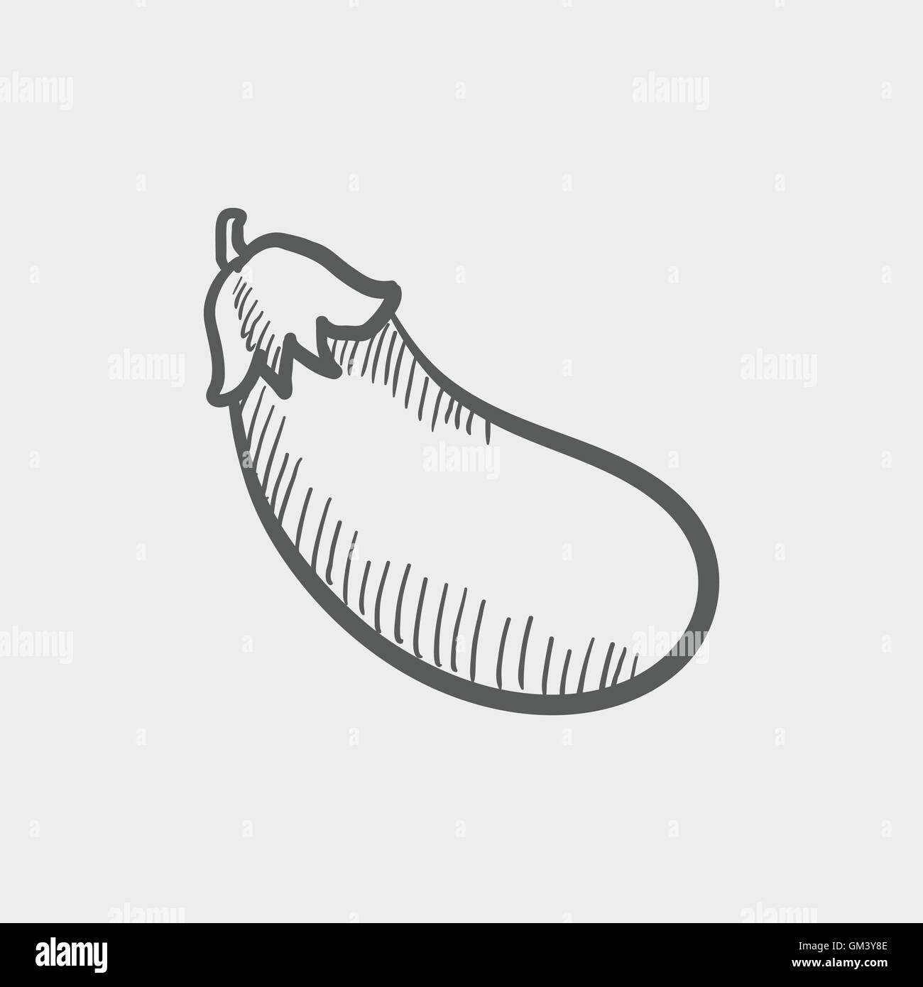 Eggplant sketch icon Stock Vector Image & Art Alamy