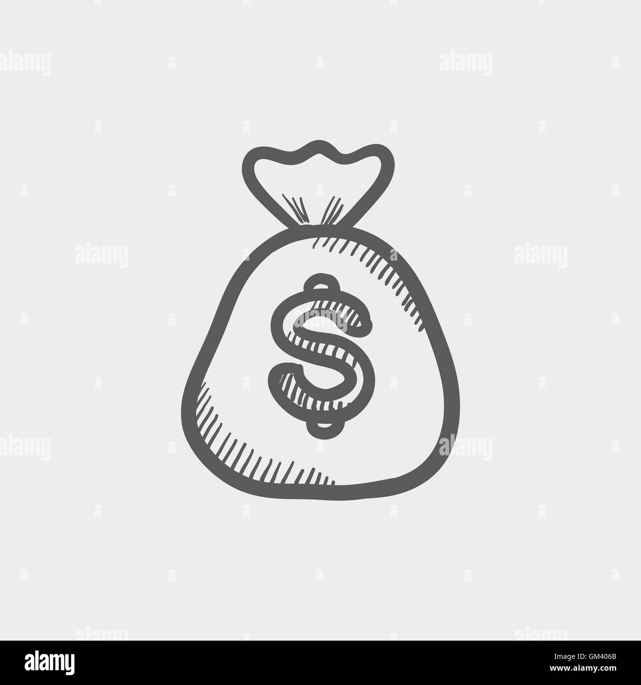 Money bag sketch icon Stock Vector Image & Art Alamy