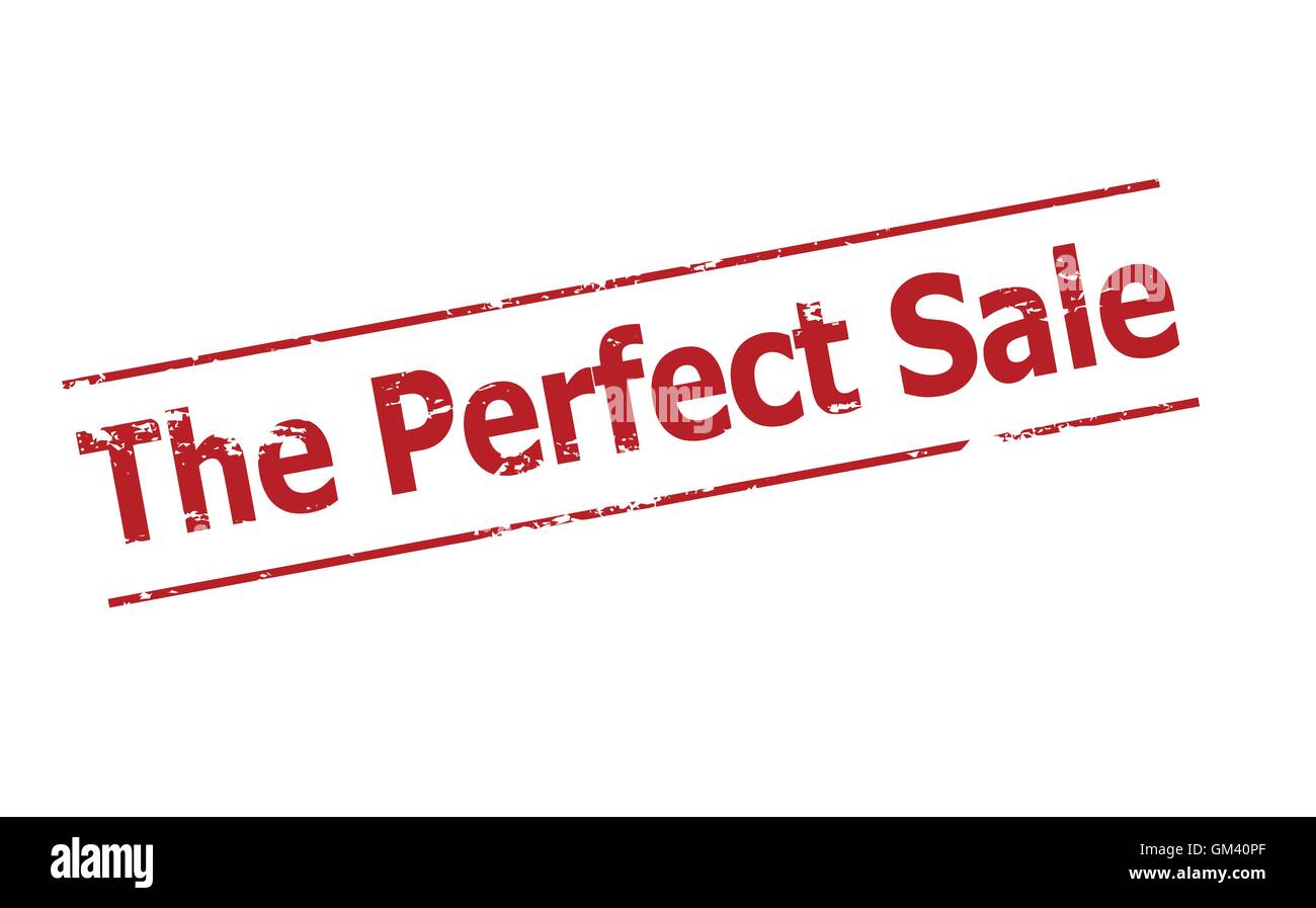 The perfect sale Stock Vector