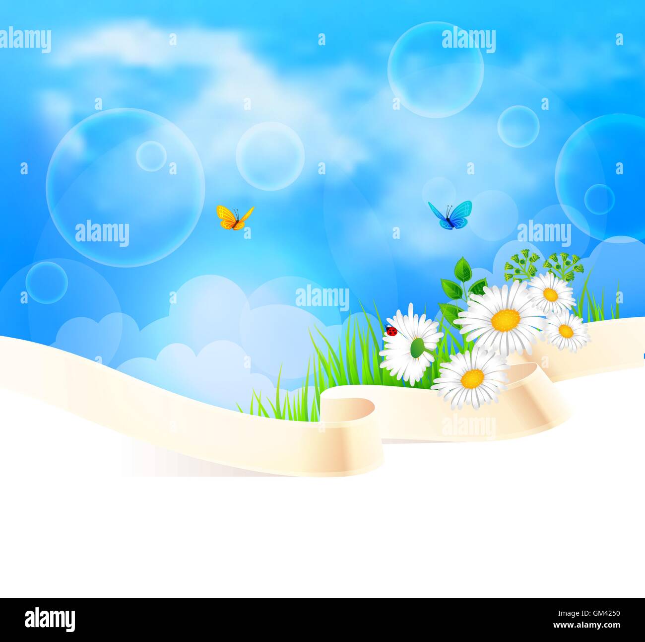 Summer background with grass Stock Vector Image & Art - Alamy