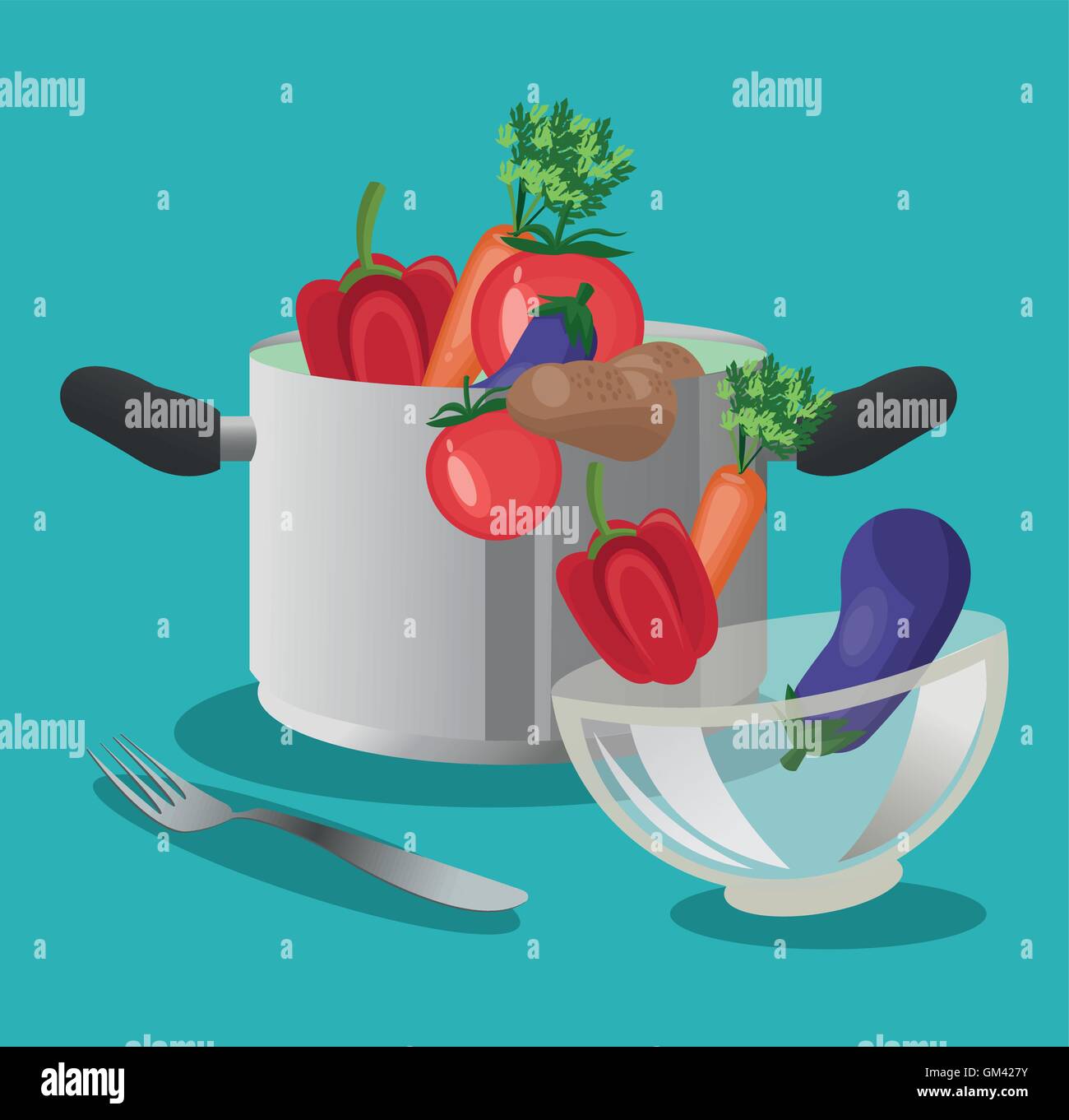 vegetables organic and healthy food design Stock Vector Image & Art - Alamy