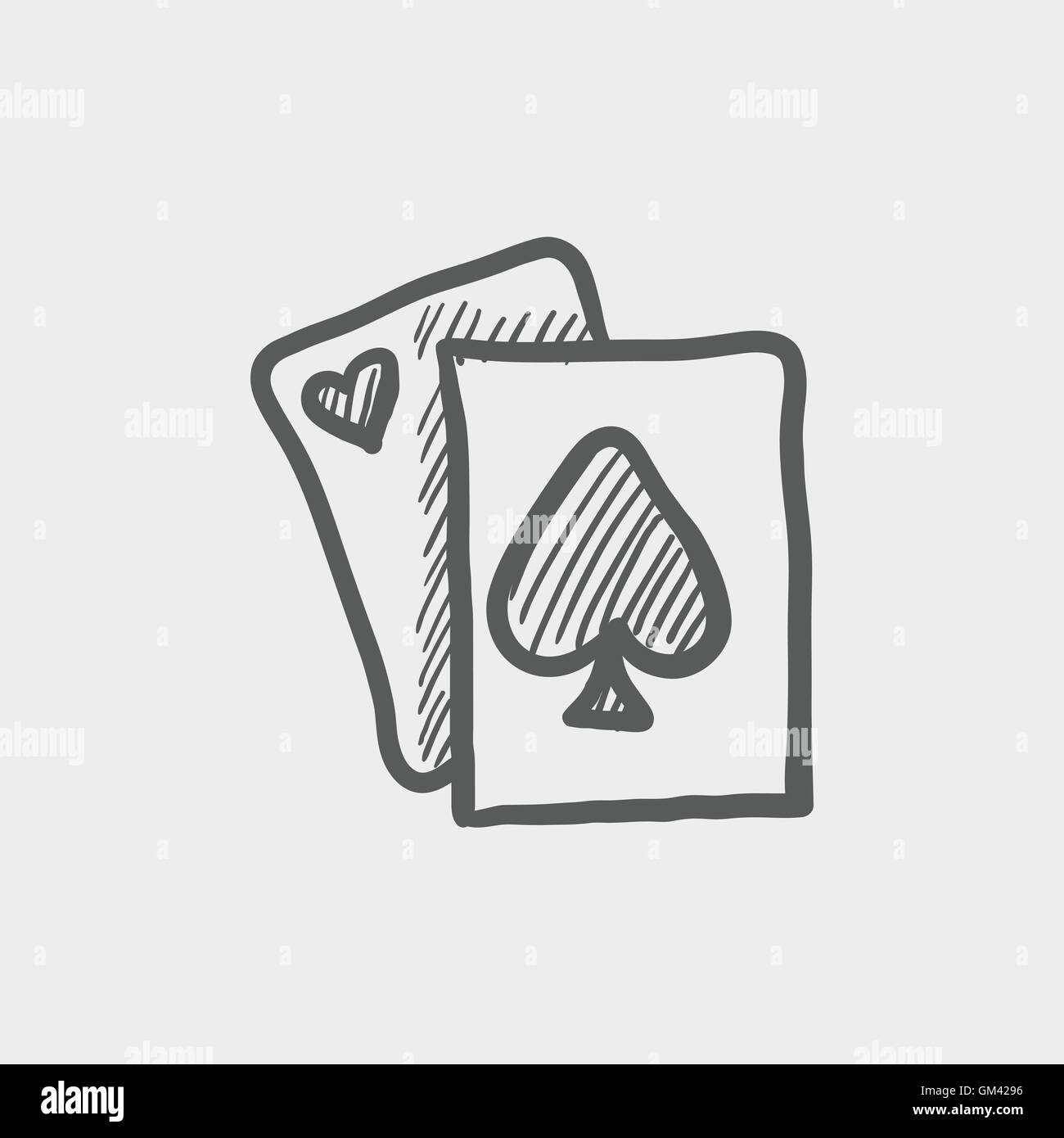 Realism Playing cards tattoo sketch at theYoucom