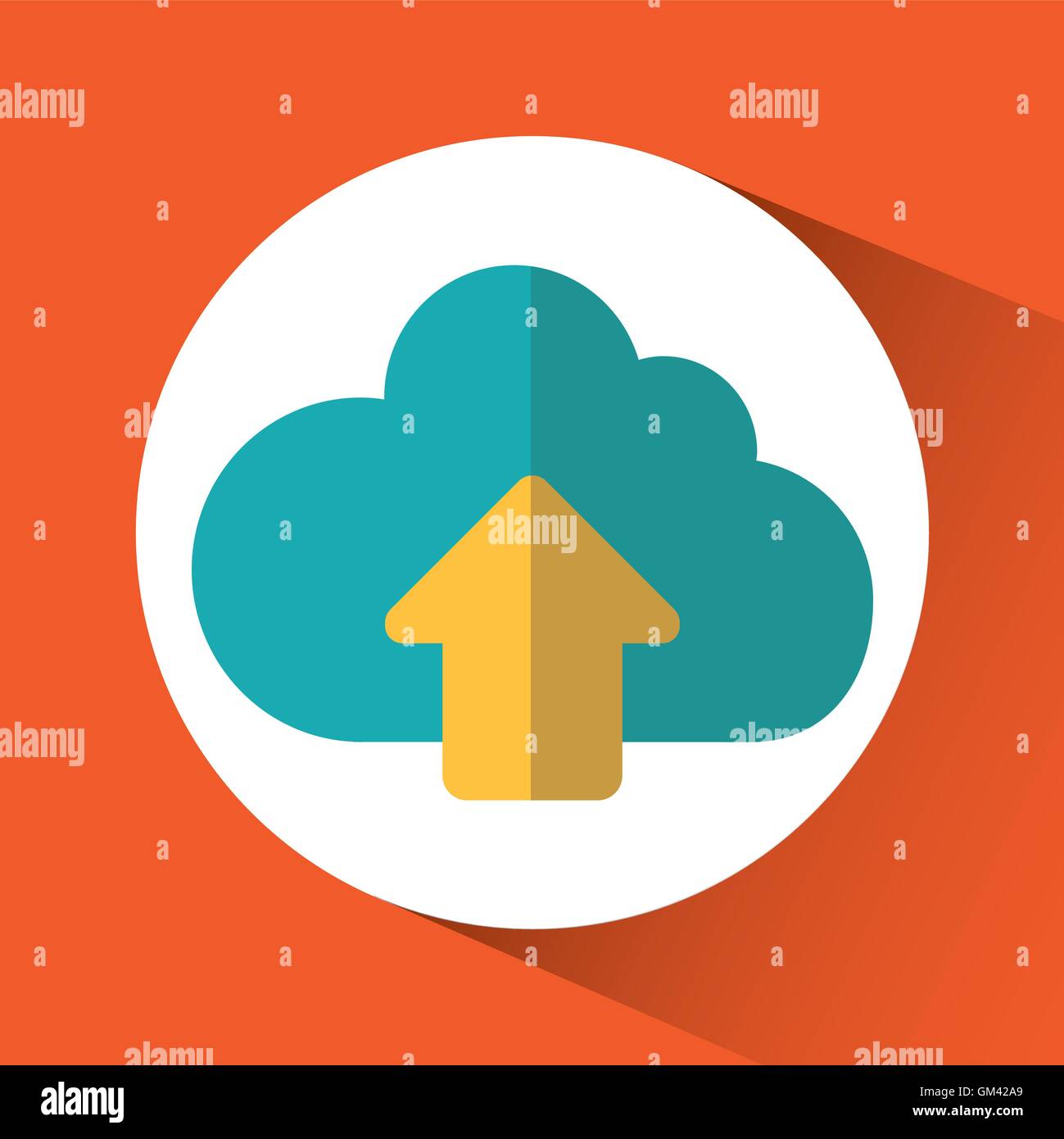 cloud computing upload design Stock Vector Image & Art - Alamy