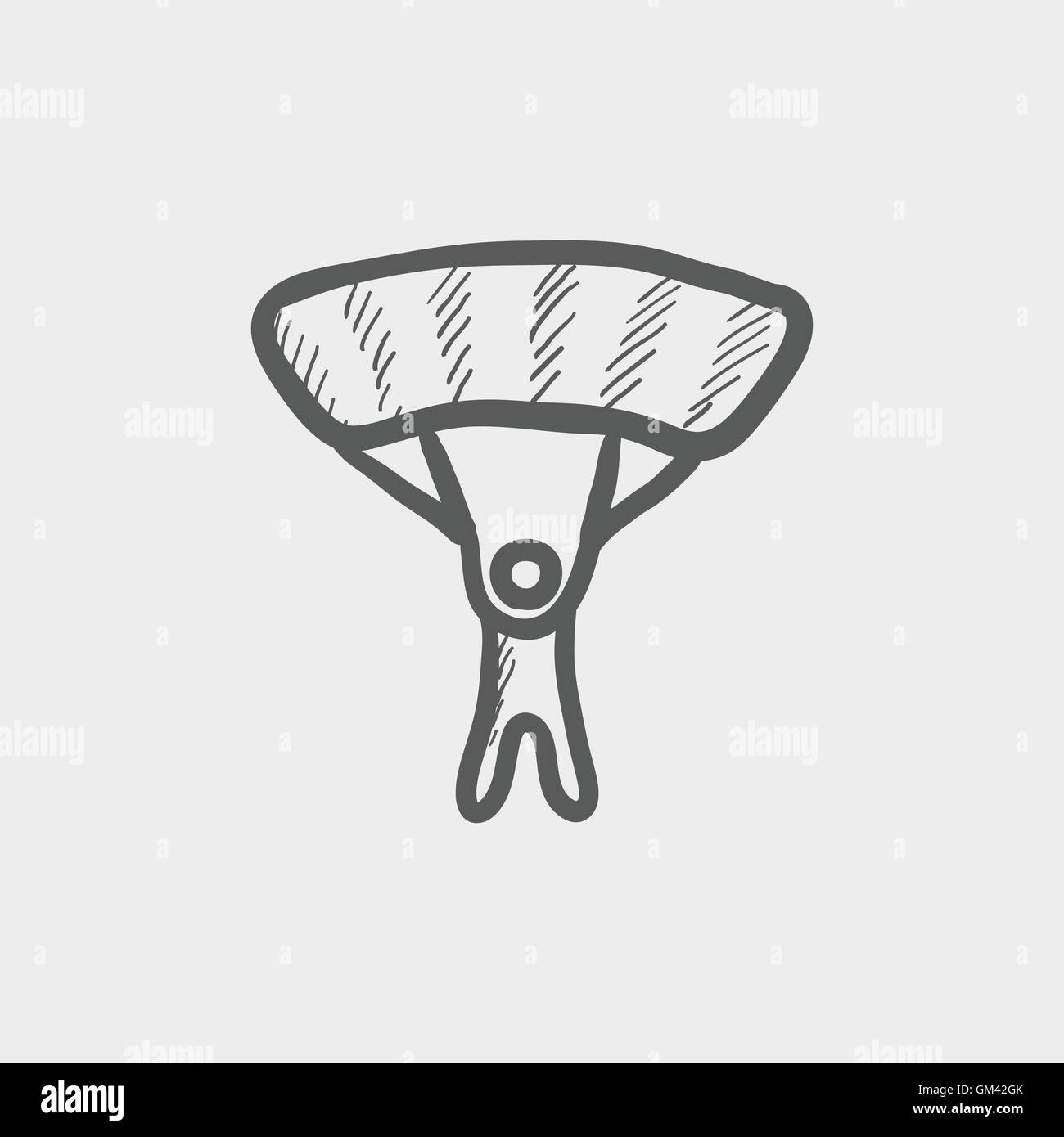Skydiving sketch icon Stock Vector Image & Art - Alamy