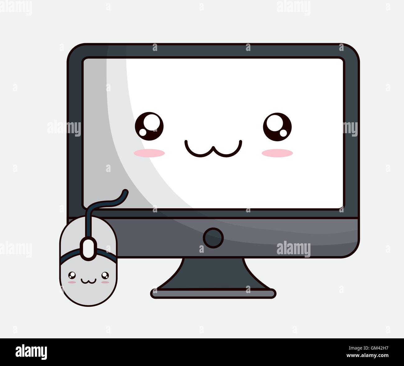 Kawaii computer mouse icon hi-res stock photography and images - Alamy