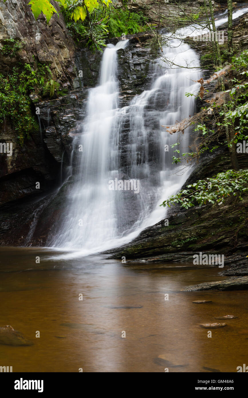 Lower Cascades in Hanging Rock State Park Stock Photo