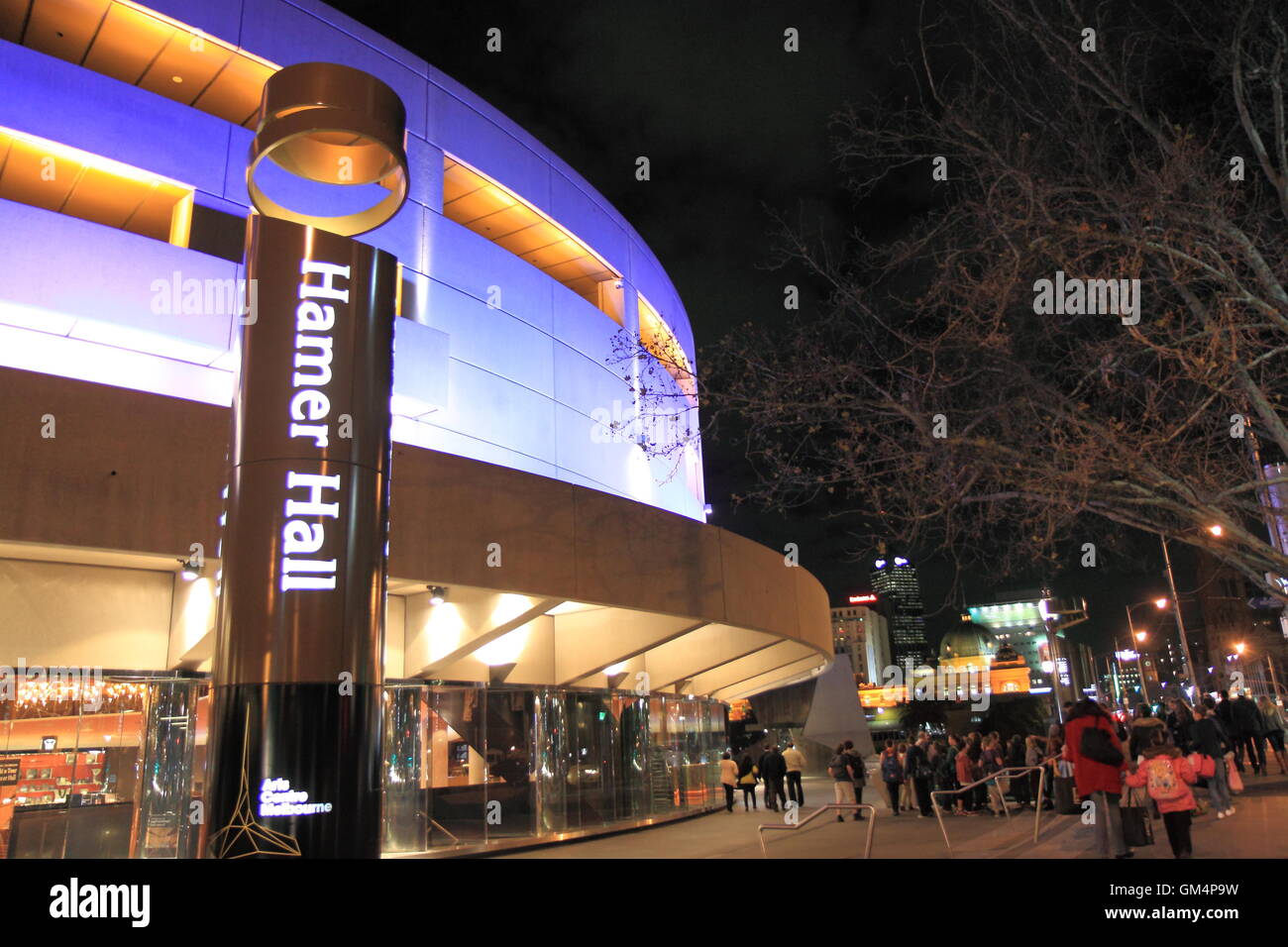 Hamer Hall by night in Melbourne Australia Stock Photo Alamy