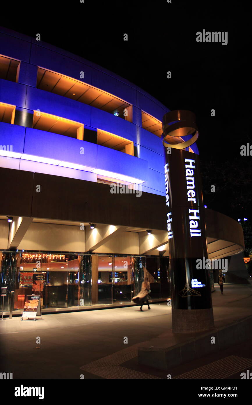 Hamer Hall by night in Melbourne Australia Stock Photo Alamy