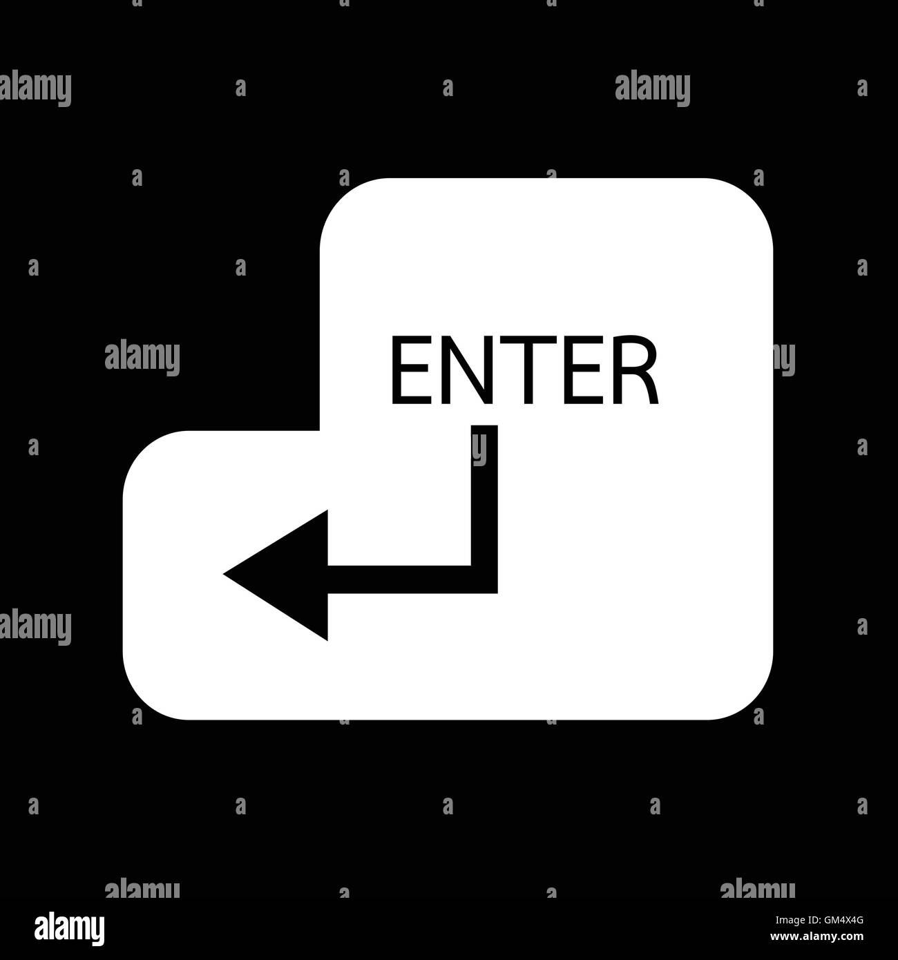 Enter key icon Illustration design Stock Vector Image & Art - Alamy