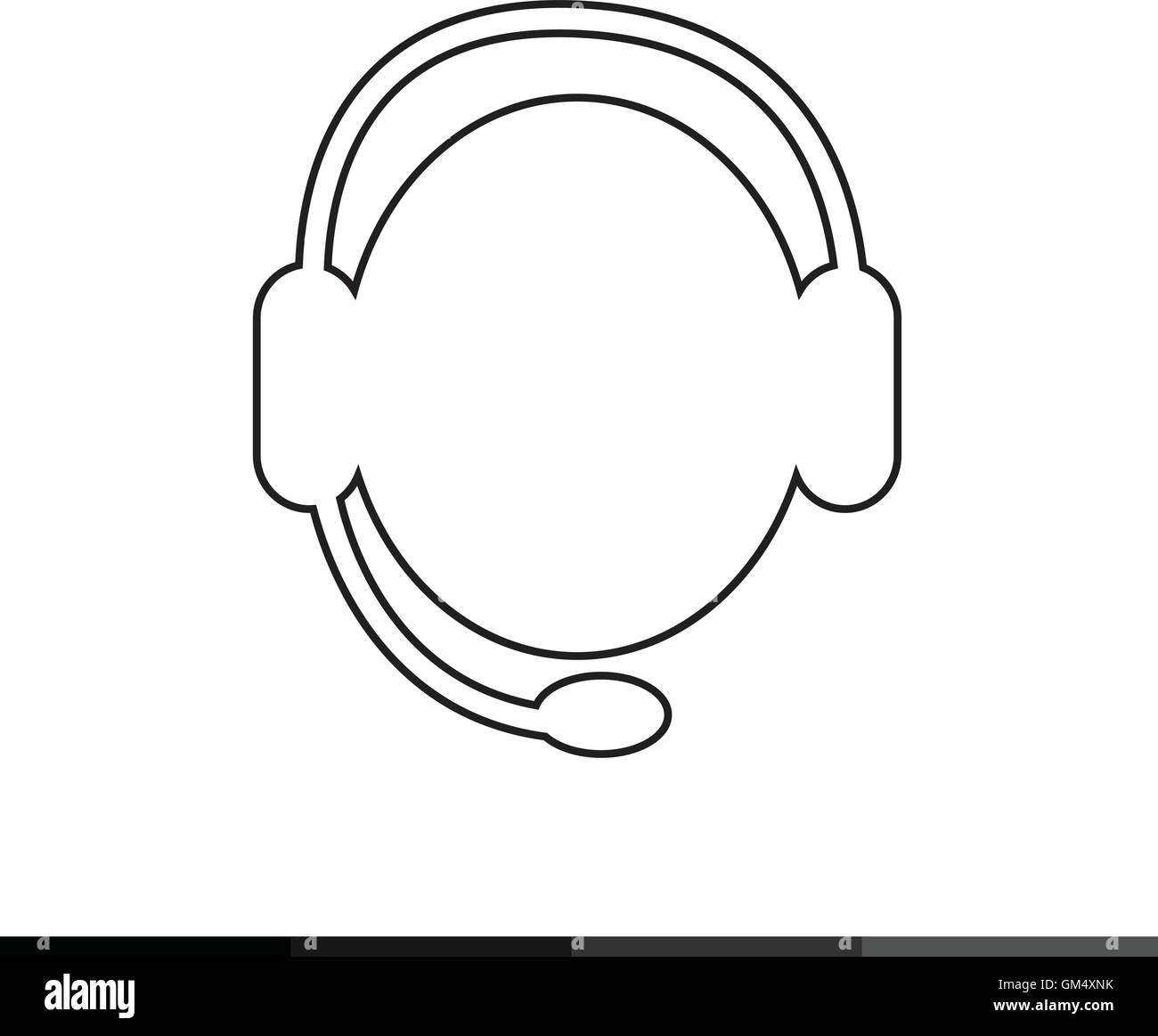 Call center simple vector Black and White Stock Photos & Images - Alamy