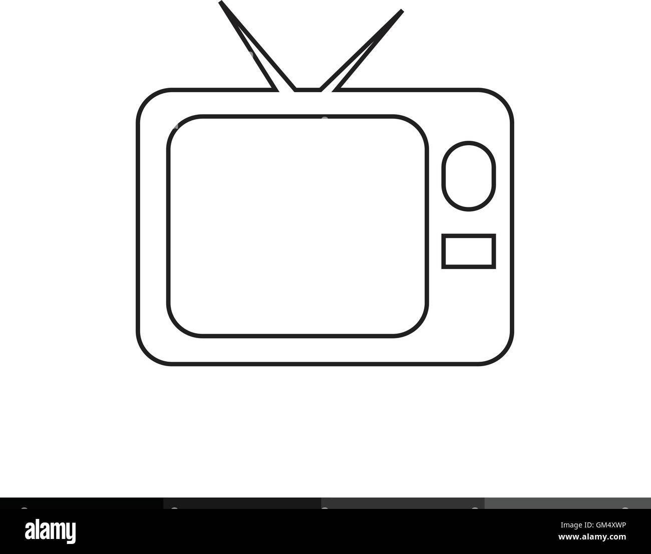 Television Screen Icon Illustration design Stock Vector Image & Art - Alamy