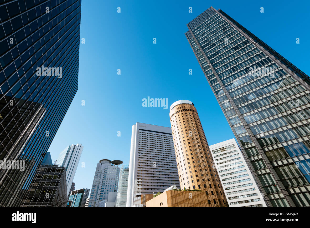 Skyscrapers of Osaka Central Business District Stock Photo - Alamy