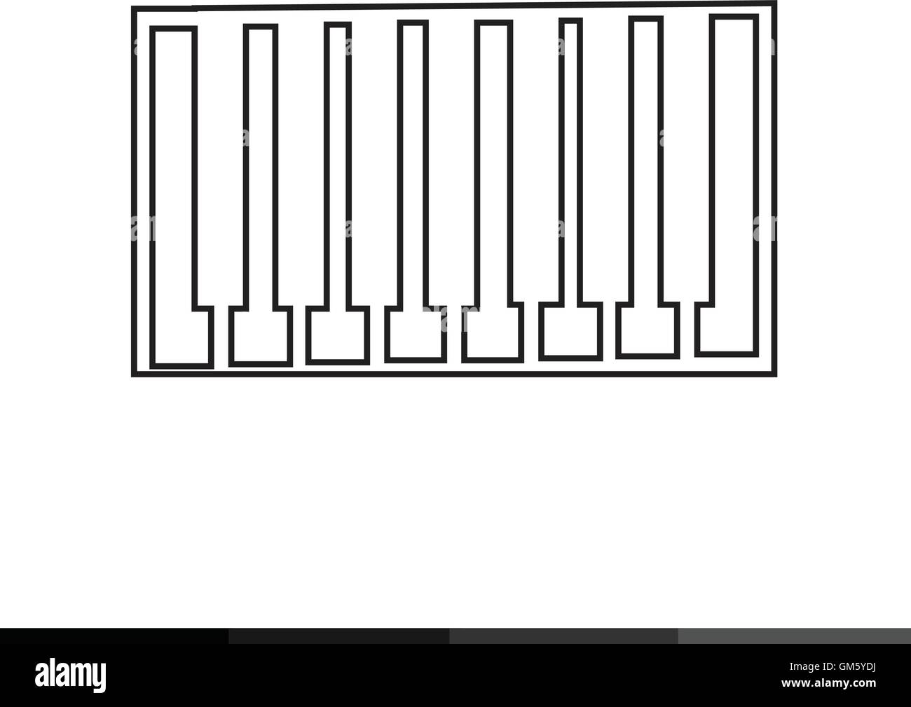 piano keys icon Illustration design Stock Vector Image & Art - Alamy