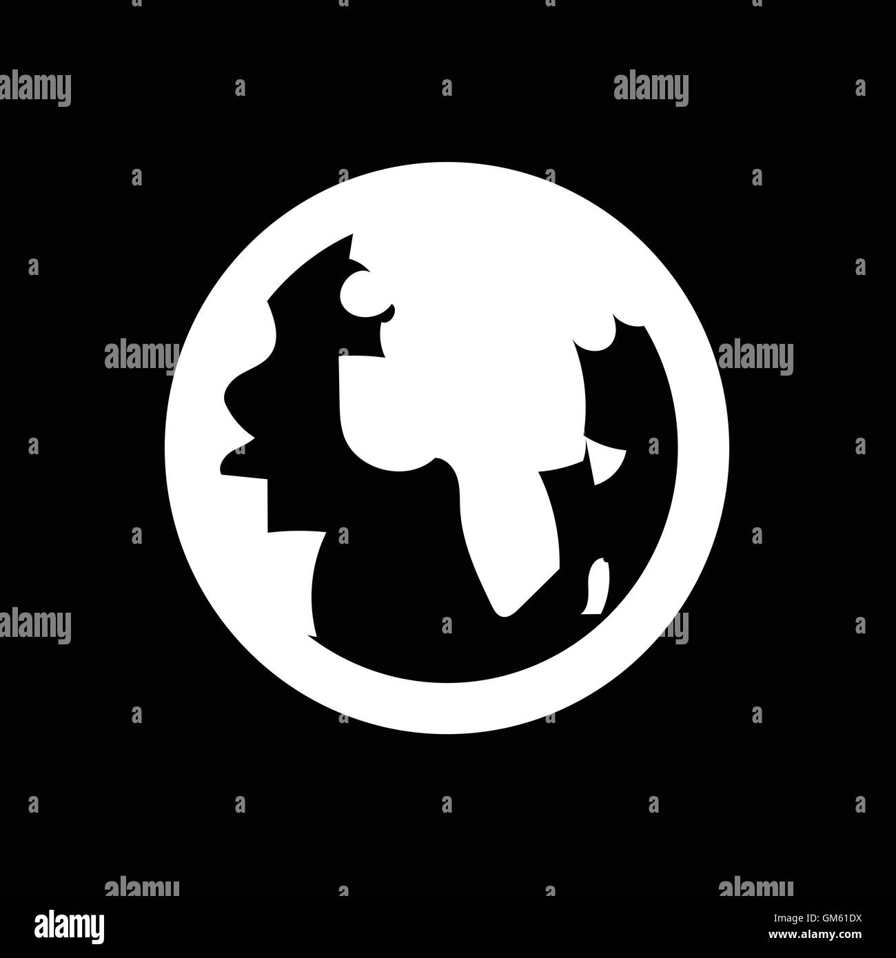 Earth Planet Globe Icon Illustration design Stock Vector Image & Art ...