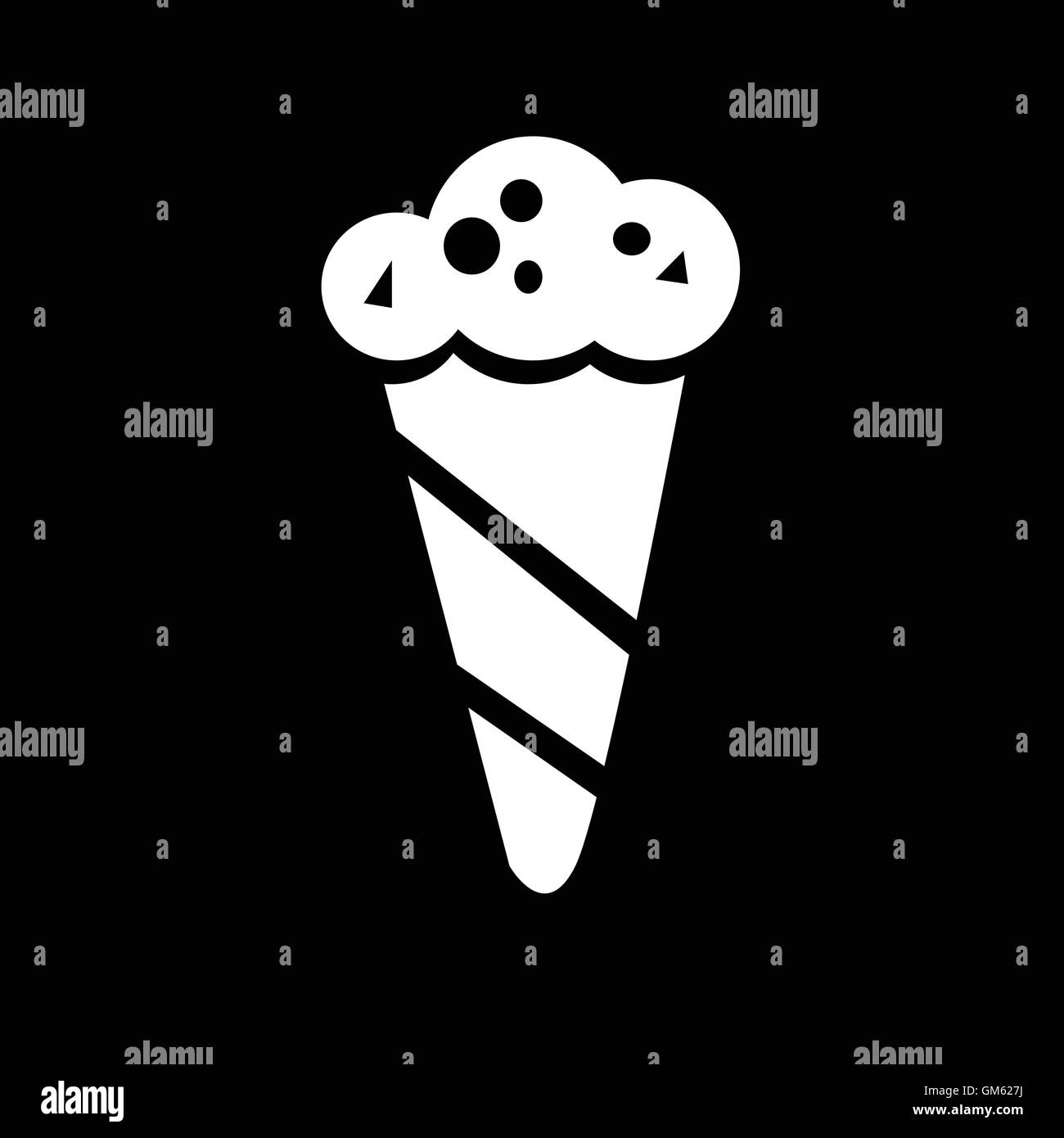 Ice Cream Cone Icon Illustration design Stock Vector Image & Art - Alamy