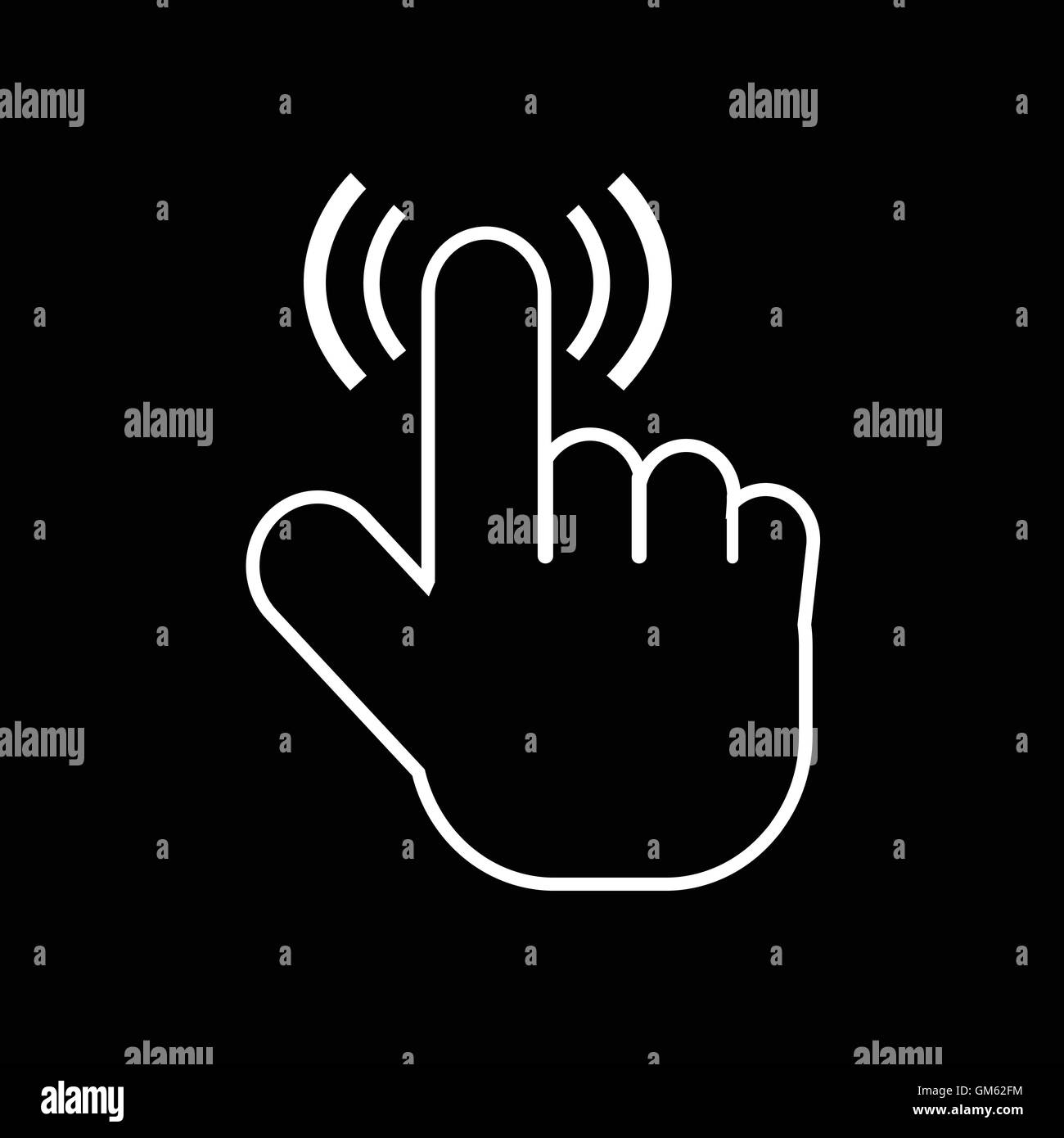 cursor hand icon illustration design Stock Vector Image & Art - Alamy