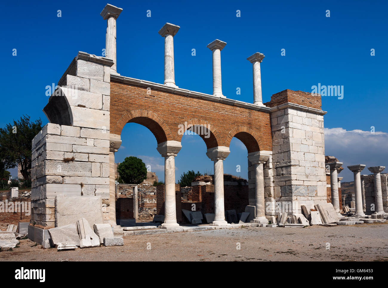 Selcuk, Basilica of Saint John near Ephesus Stock Photo