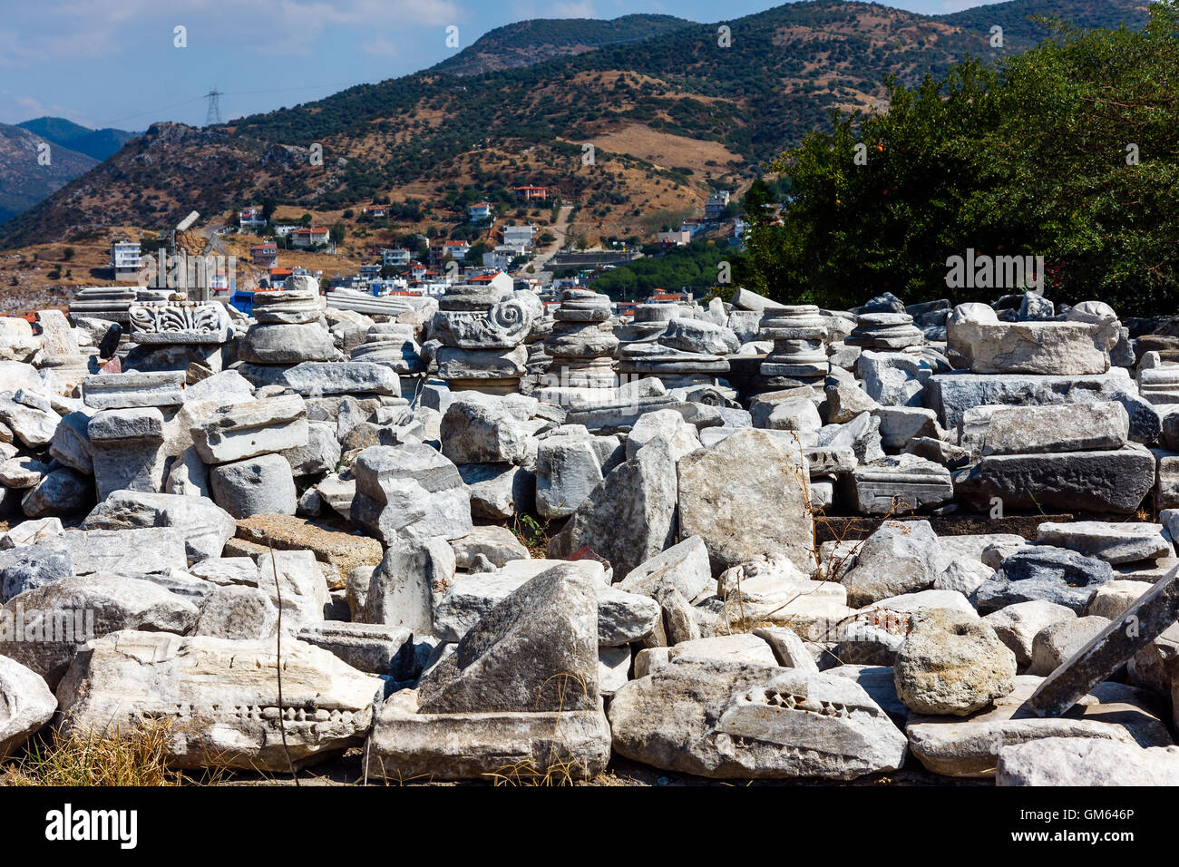 Ruins in Selcuk. Turkey Stock Photo