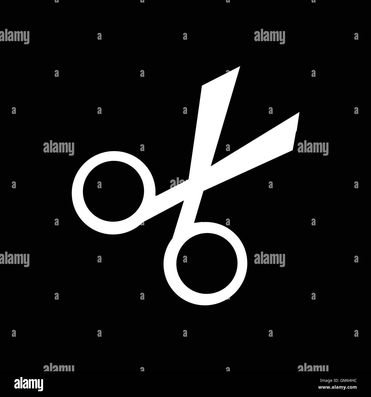 Set template cutting scissors Black and White Stock Photos & Images - Alamy