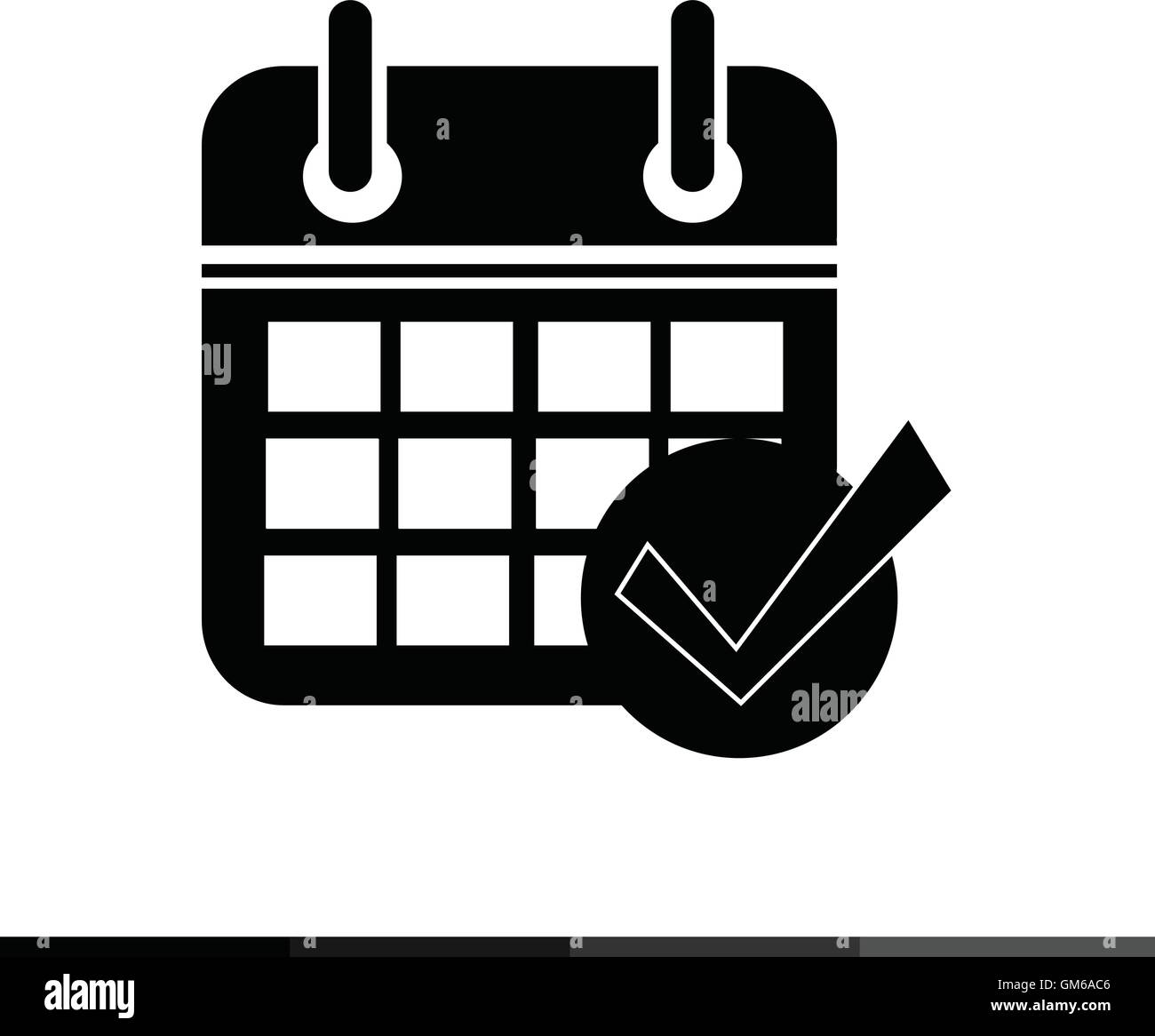 Simple Calendar Icon illustration design Stock Vector Image & Art - Alamy
