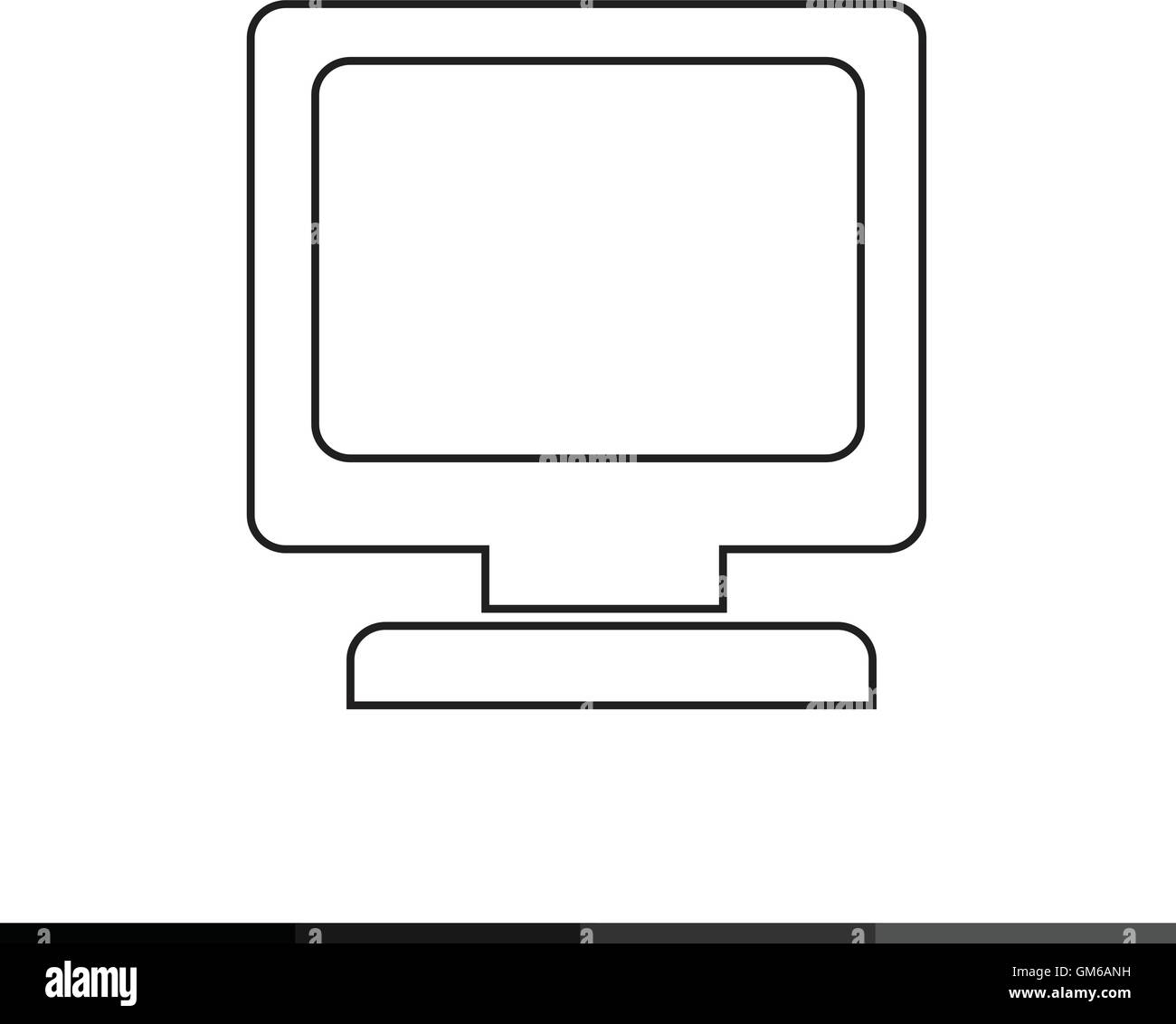 Desktop Computer Icon illustration design Stock Vector Image & Art - Alamy