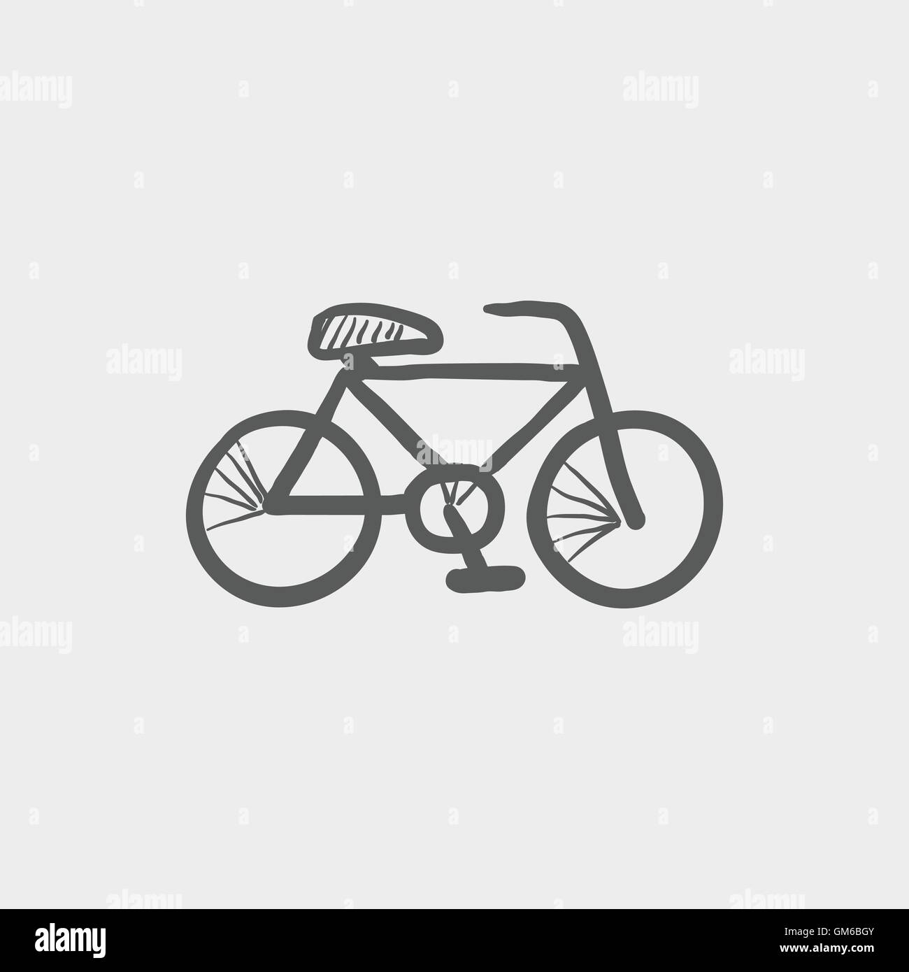 Cartoon Simple Black And White Illustration Small Fresh Fitness Icon Bicycle  PNG Images | PSD Free Download - Pikbest